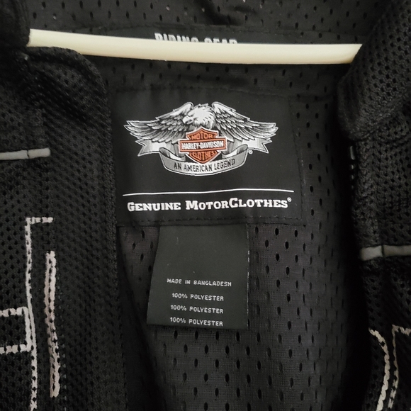 Harley-Davidson mesh polyester windbreaker jacket - Picture 2 of 4